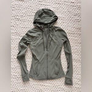 lululemon athletica Olive Green Hooded Full-Zip Jacket